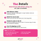 Bella+Canvas 3001 tee product info