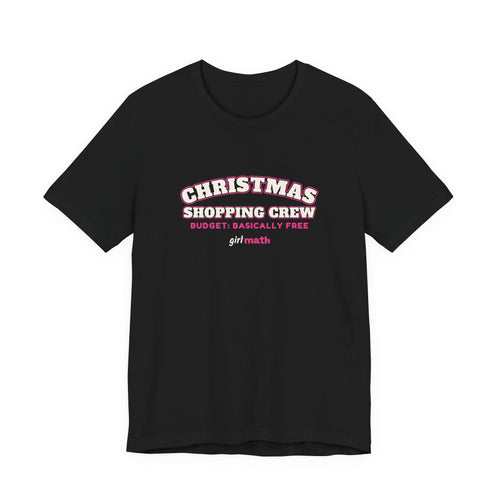 Christmas Shopping Crew Tee - Black