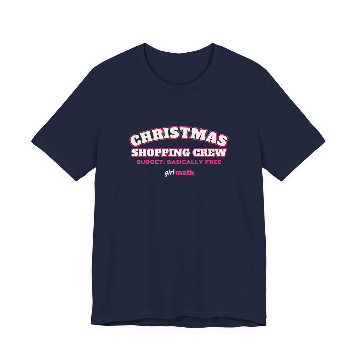 Christmas Shopping Crew Tee - Navy