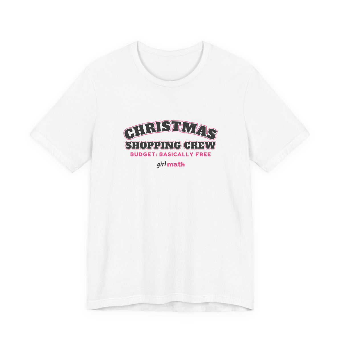 Christmas Shopping Crew Tee - White