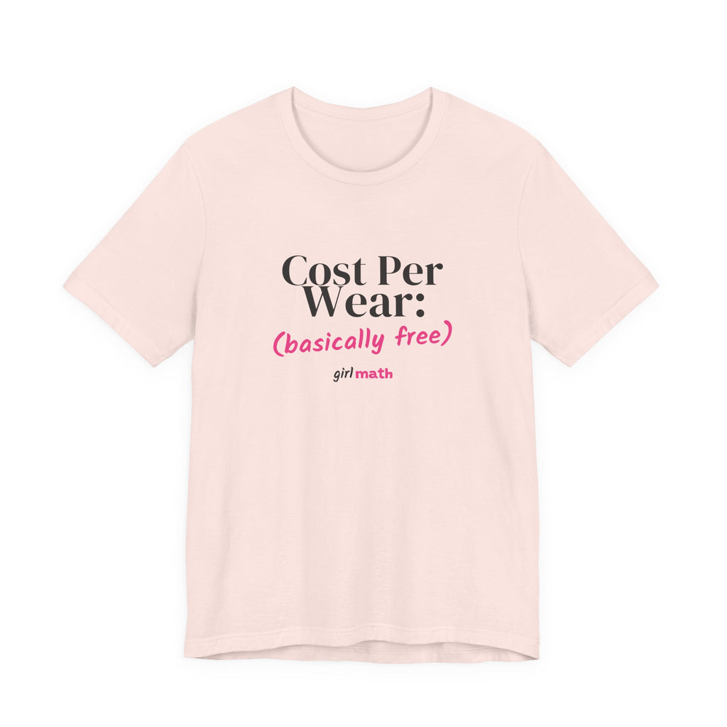 Cost Per Wear Tee - Soft Pink