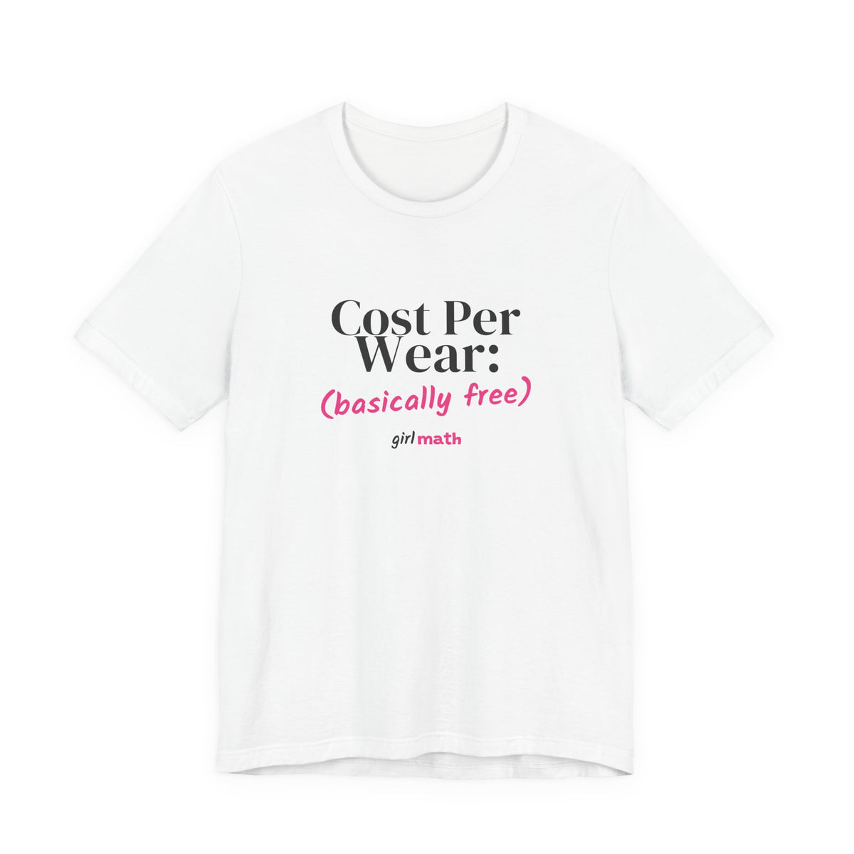 Cost Per Wear Tee - White