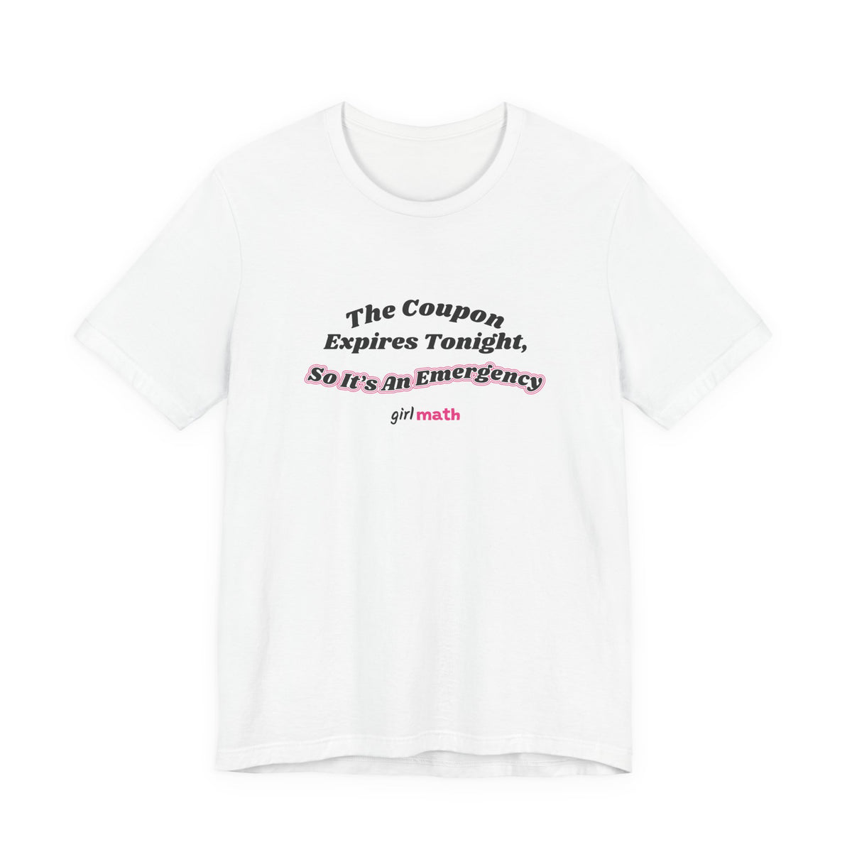 Coupon Emergency Tee - White