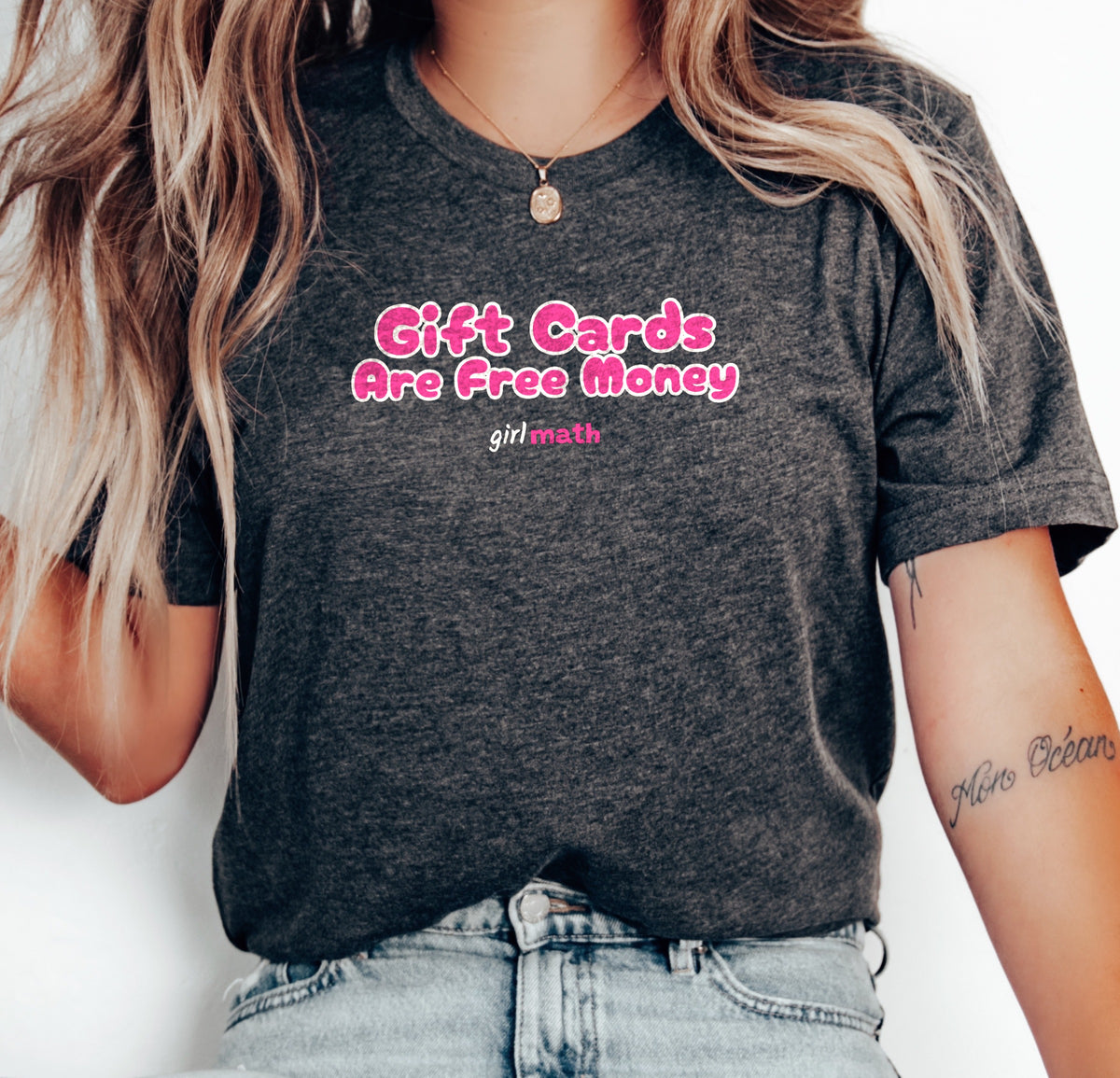 Gift Cards Are Free Money Tee - Dark Grey Heather