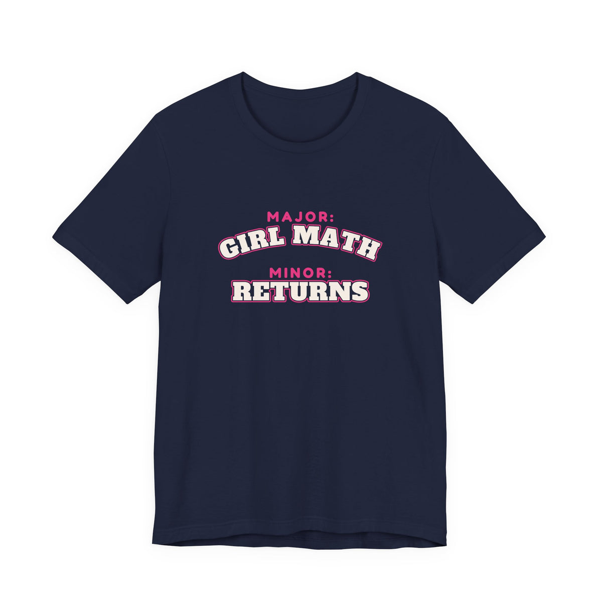 Girl Math Major Tee - Navy
