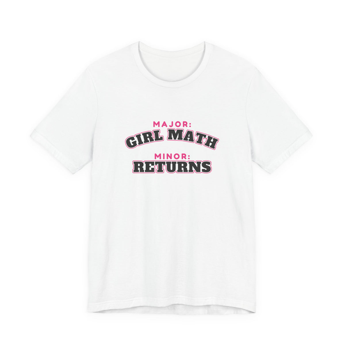 Girl Math Major Tee - White