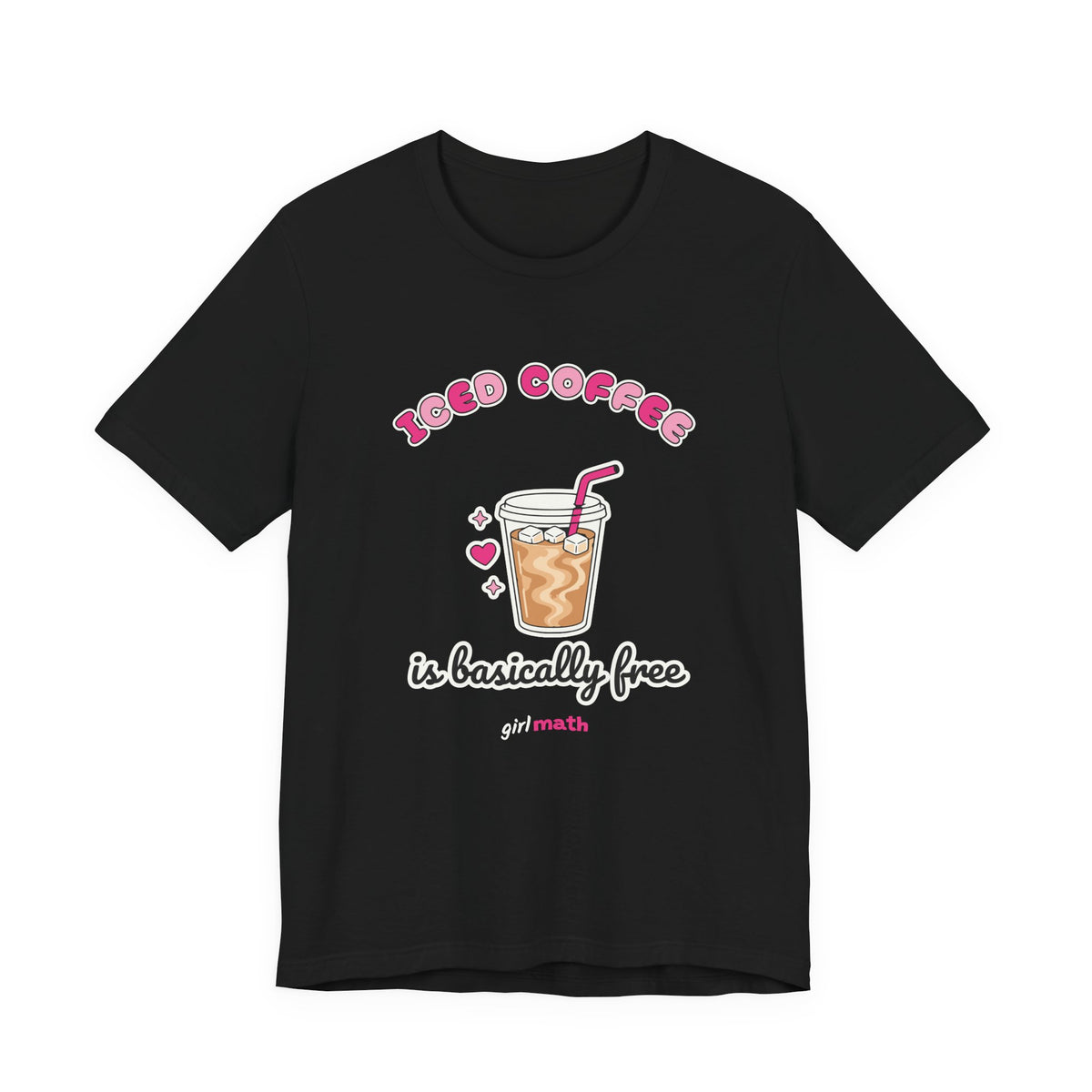 Iced Coffee Is Basically Free Tee - Black