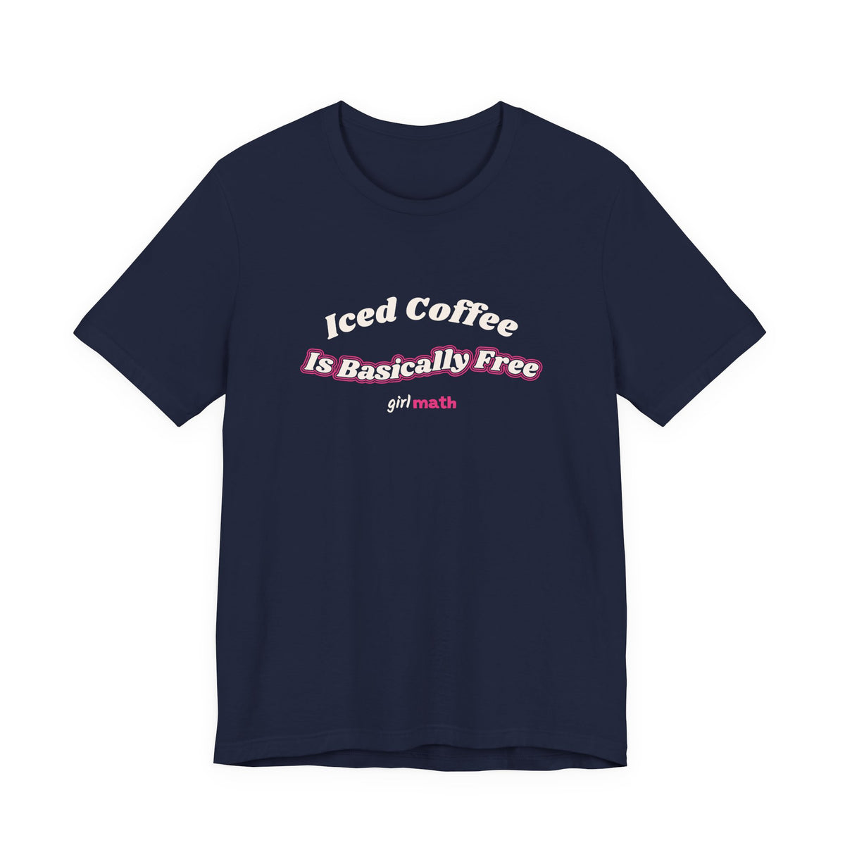 Iced Coffee Math Tee - Navy