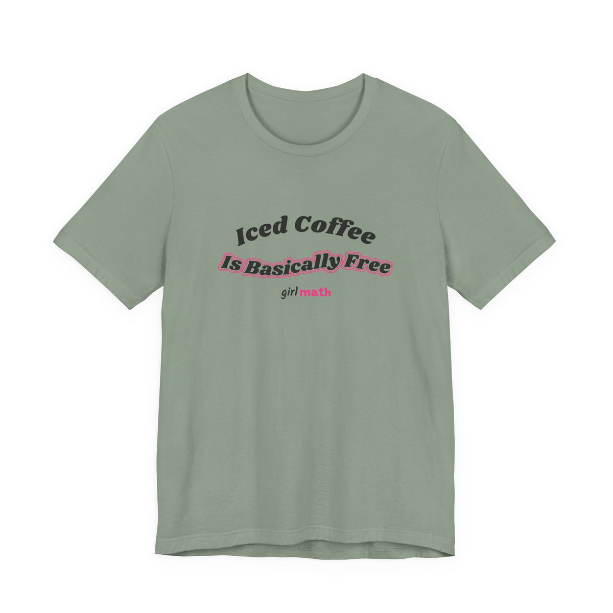 Iced Coffee Math Tee - Sage