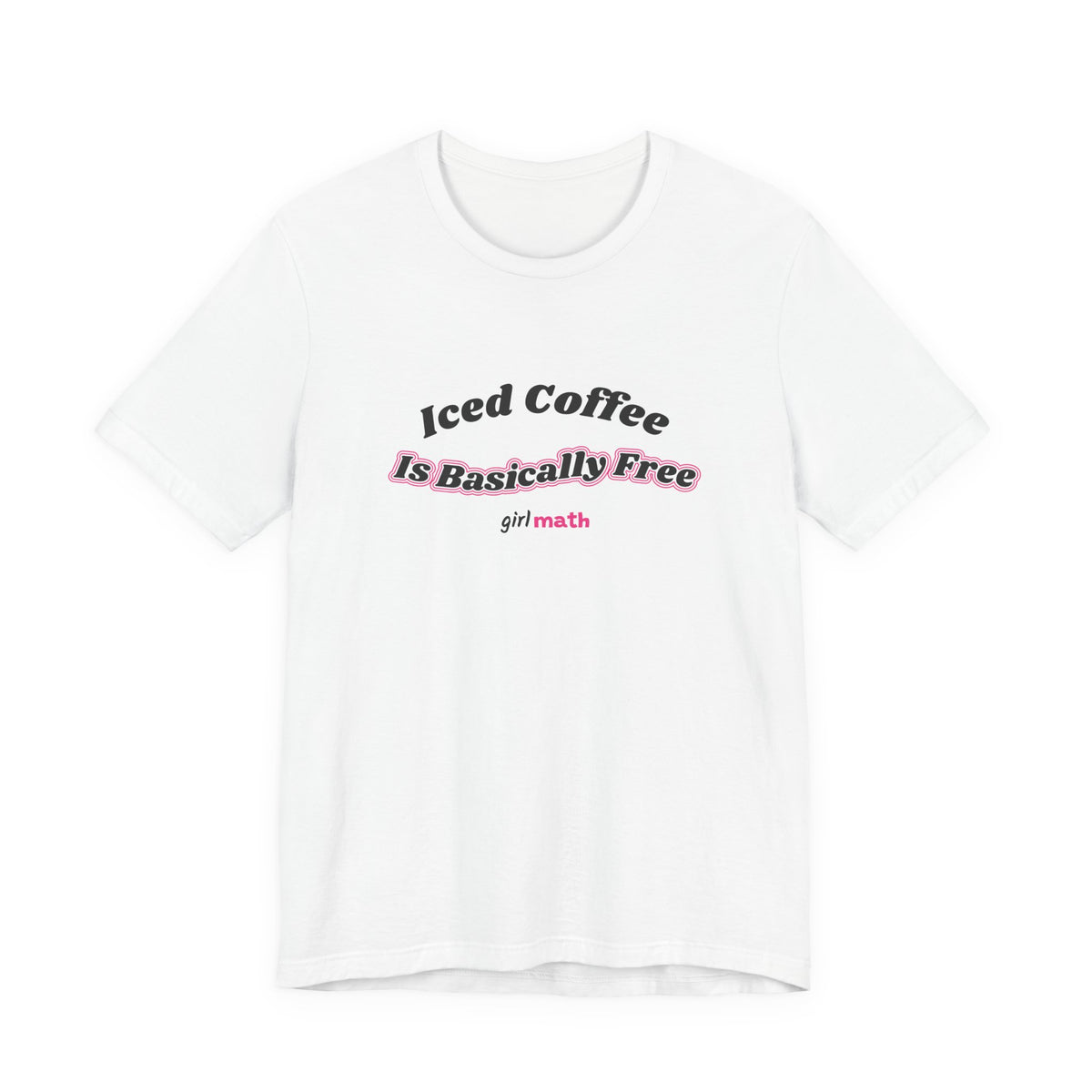 Iced Coffee Math Tee - White