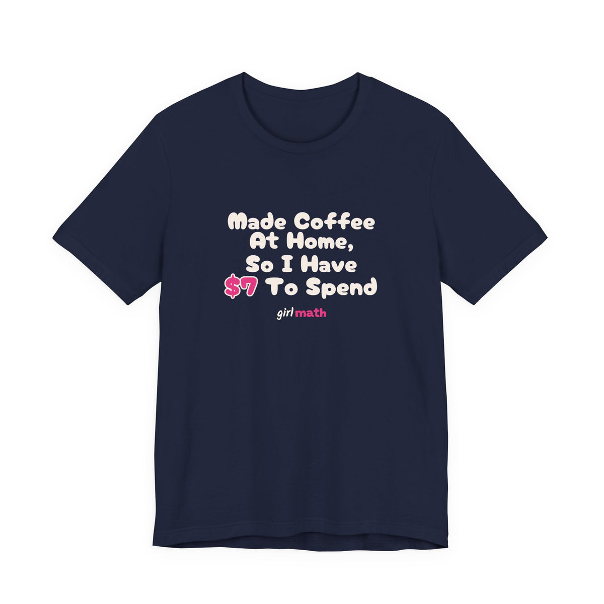 Made Coffee At Home Tee - Navy