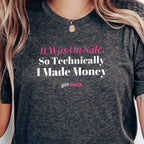 Technically Made Money Tee - Dark Grey Heather