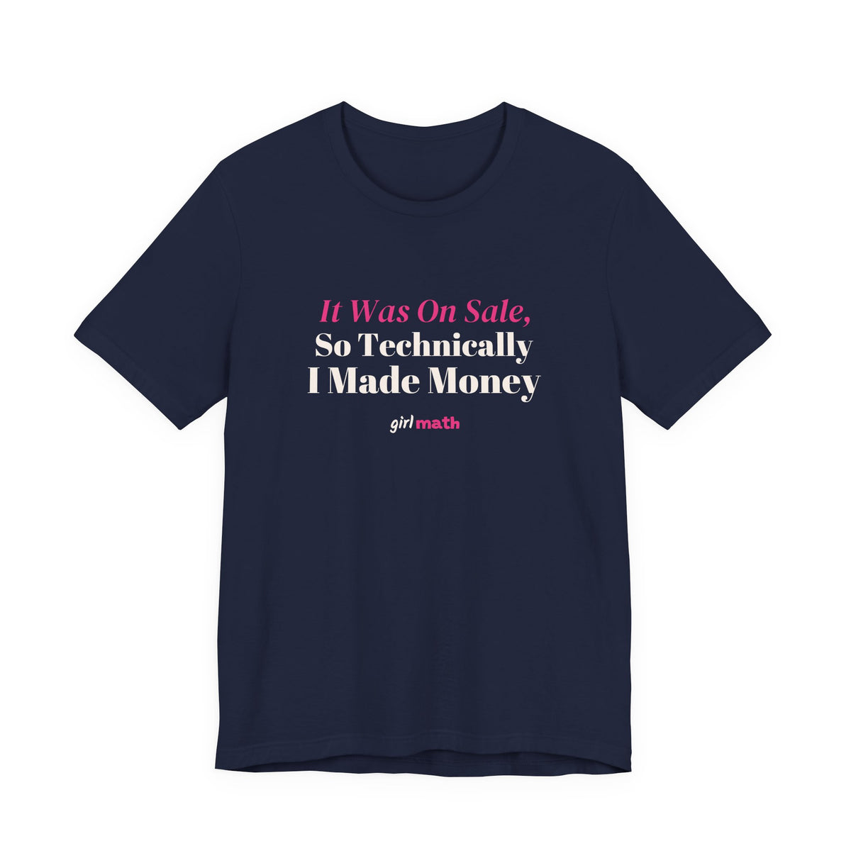 Technically Made Money Tee - Navy