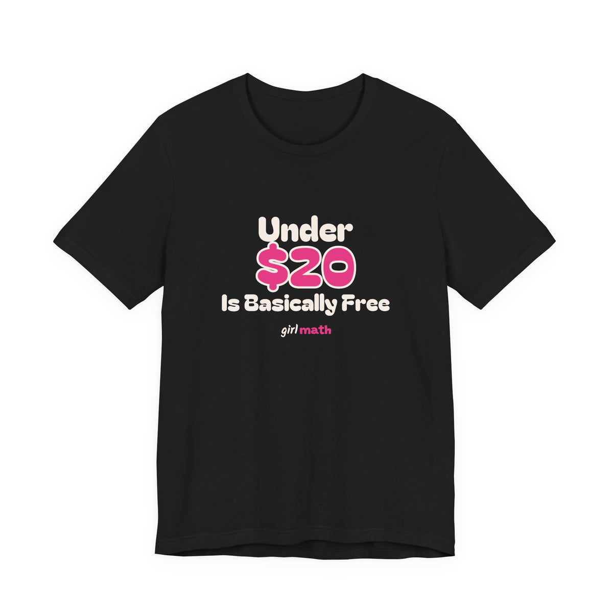 Under $20 Math Tee - Black