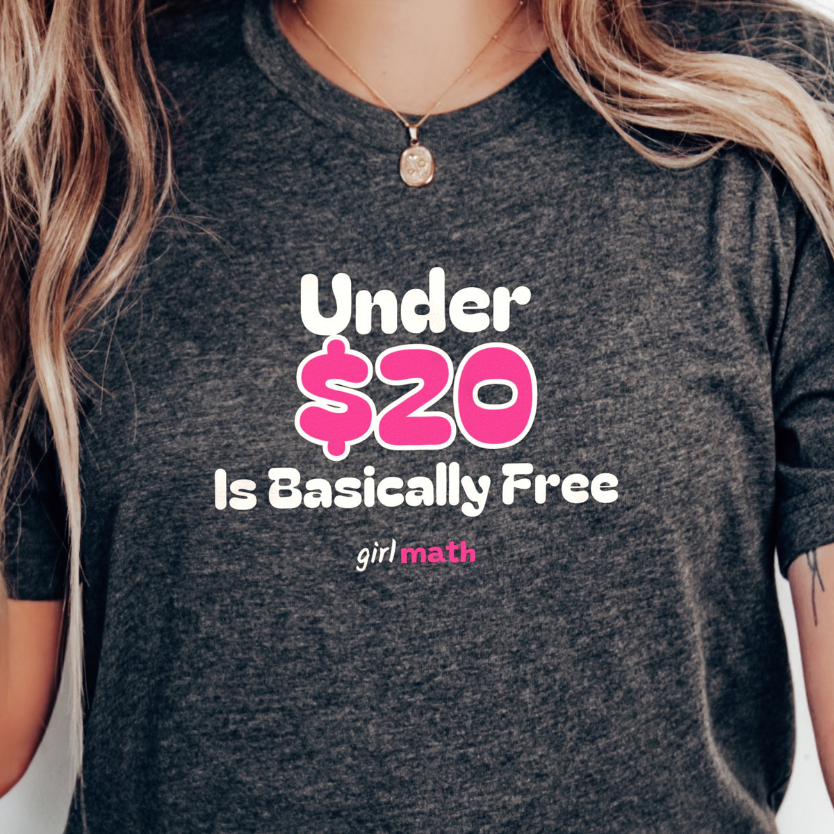 Under $20 Math Tee - Dark Grey Heather