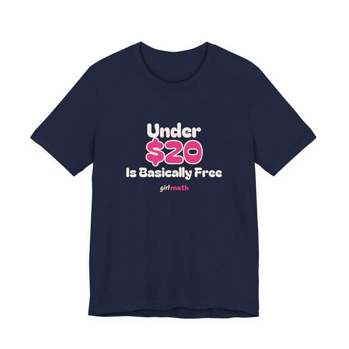 Under $20 Math Tee - Navy