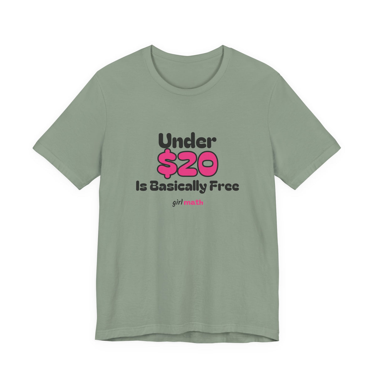 Under $20 Math Tee - Sage