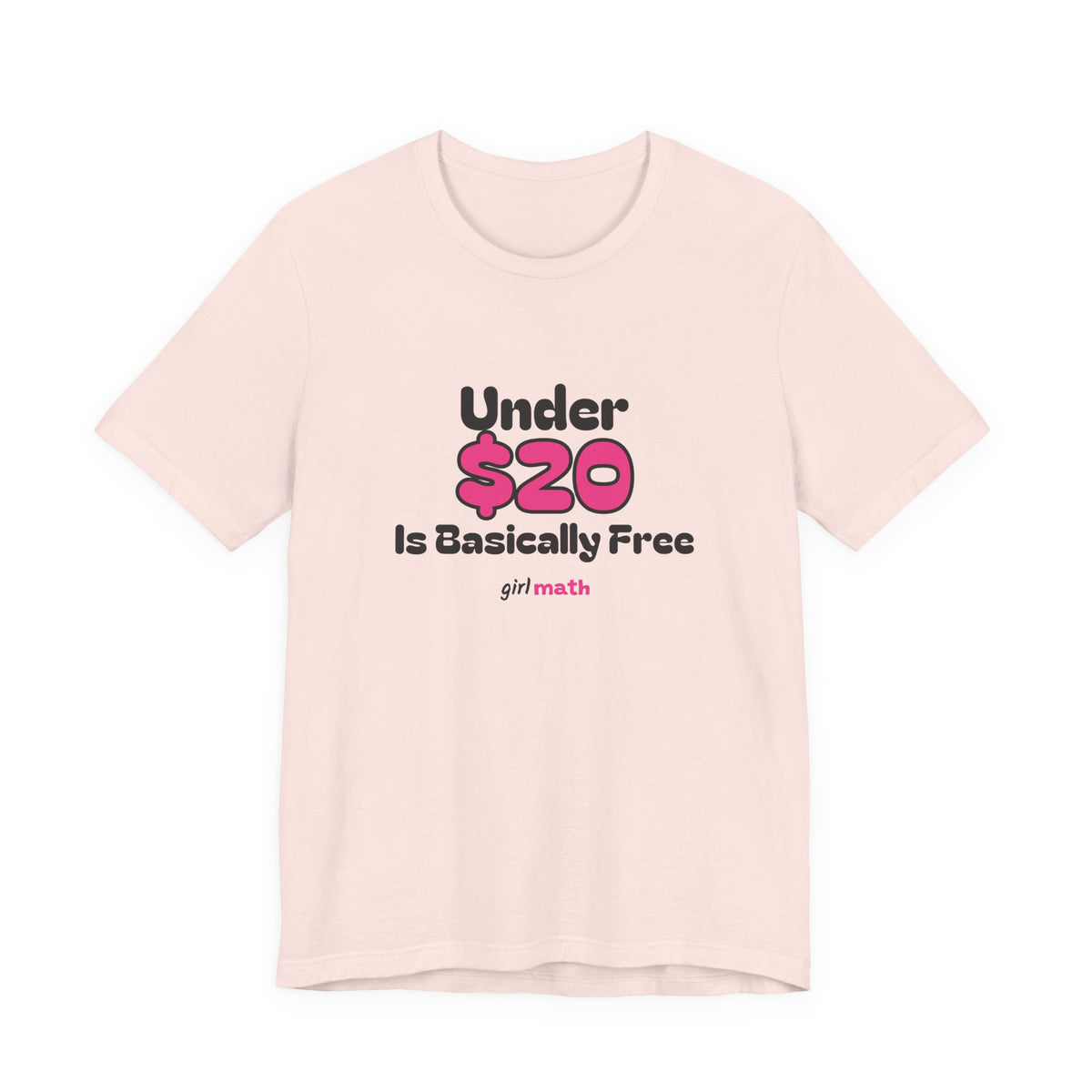 Under $20 Math Tee - Soft Pink