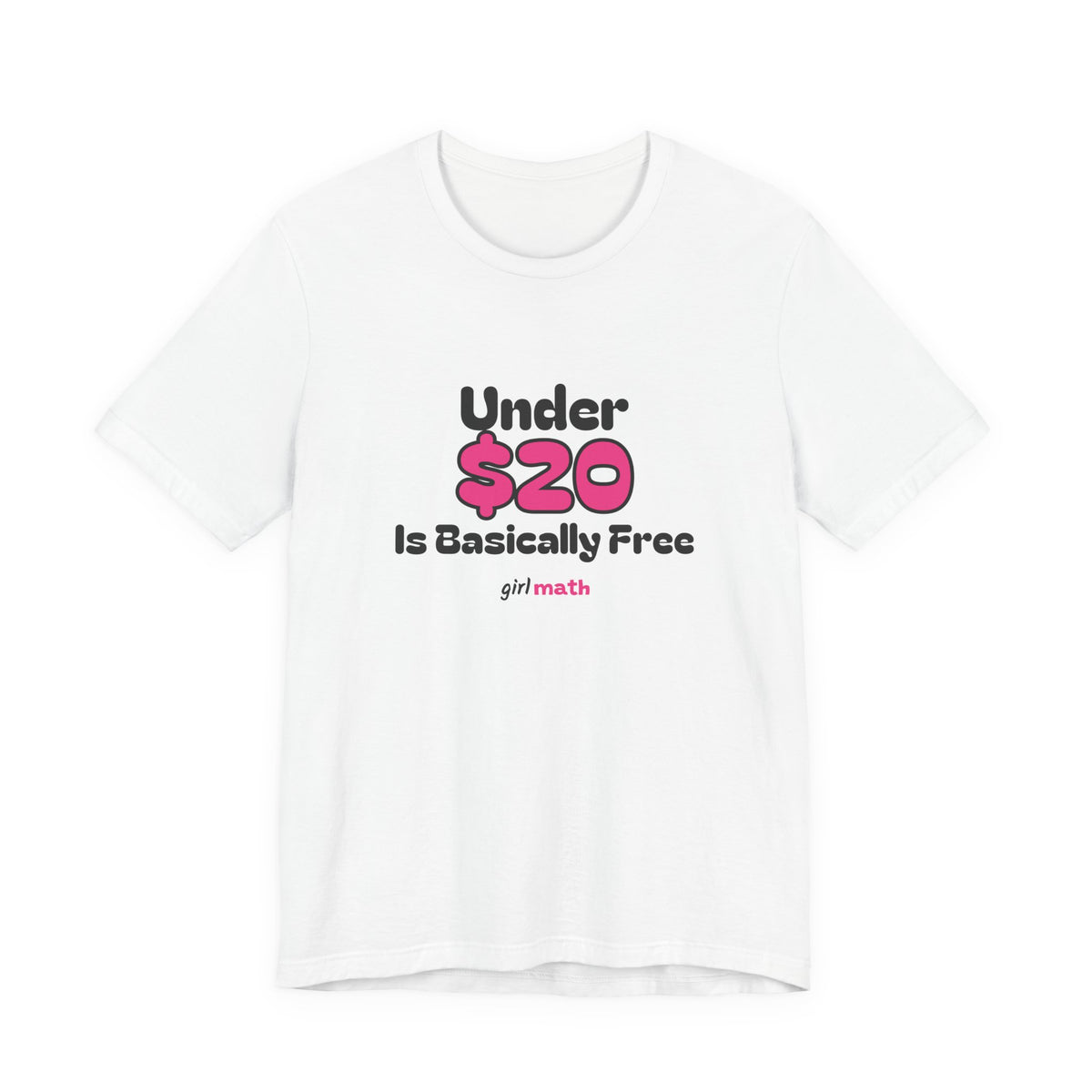 Under $20 Math Tee - White